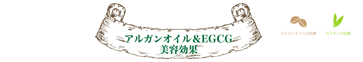 アルガンオイル＆EGCGの美容効果